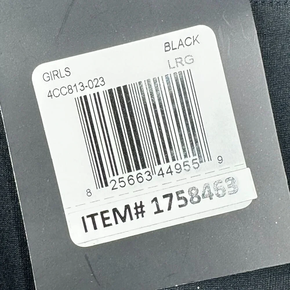NWT Converse Girls Patch High Rise Leggings size Large Black‎